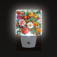 thumbnail image 1 of Yayeee LED Plug in Night Light for The Home with Auto Dusk to Dawn Light Sensors, 2 Pack, Pink Floral Tomatoes, 1 of 6