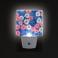 thumbnail image 1 of Yayeee LED Plug in Night Light for The Home with Auto Dusk to Dawn Light Sensors, 2 Pack, Pink Flowers Pattern, 1 of 6