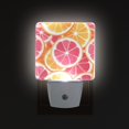 thumbnail image 1 of Yayeee LED Night Light for The Home Plug in With Light Sensors 2 Pack, Pink Grapefruit Slices, 1 of 6