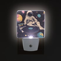 Yayeee LED Night Light for The Home Plug in With Light Sensors 2 Pack, Pink Record