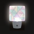 thumbnail image 1 of Yayeee LED Night Light for The Home Plug in With Light Sensors 2 Pack, Purple Geometric, 1 of 6