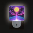 thumbnail image 1 of Yayeee LED Night Light for The Home Plug in With Light Sensors 2 Pack, Purple Neon Road, 1 of 6