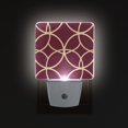 thumbnail image 1 of Yayeee LED Night Light for The Home Plug in With Light Sensors 2 Pack, Red Circles, 1 of 6