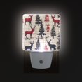 thumbnail image 1 of Yayeee LED Night Light for The Home Plug in With Light Sensors 2 Pack, Red Deer, 1 of 6