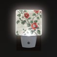 thumbnail image 1 of Yayeee LED Plug in Night Light for The Home with Auto Dusk to Dawn Light Sensors, 2 Pack, Red Floral Pattern, 1 of 6