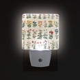 thumbnail image 1 of Yayeee LED Plug in Night Light for The Home with Auto Dusk to Dawn Light Sensors, 2 Pack, Red Floral, 1 of 6