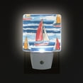 thumbnail image 1 of Yayeee LED Night Light for The Home Plug in With Light Sensors 2 Pack, Red Sailboats, 1 of 6