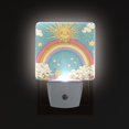 thumbnail image 1 of Yayeee LED Plug in Night Light for The Home with Auto Dusk to Dawn Light Sensors, 2 Pack, Retro Beige Rainbow, 1 of 6