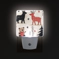 thumbnail image 1 of Yayeee LED Plug in Night Light for The Home with Auto Dusk to Dawn Light Sensors, 2 Pack, Retro Christmas Forest, 1 of 6