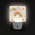 thumbnail image 1 of Yayeee LED Night Light for The Home Plug in With Light Sensors 2 Pack, Retro Rainbow, 1 of 6