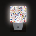 thumbnail image 1 of Yayeee LED Plug in Night Light for The Home with Auto Dusk to Dawn Light Sensors, 2 Pack, Simple Shapes, 1 of 6