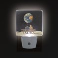 thumbnail image 1 of Yayeee LED Plug in Night Light for The Home with Auto Dusk to Dawn Light Sensors, 2 Pack, Sitting on The Moon, 1 of 6