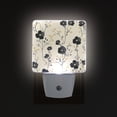 thumbnail image 1 of Yayeee LED Night Light for The Home Plug in With Light Sensors 2 Pack, Small Black Flowers, 1 of 6