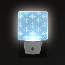 Yayeee LED Night Light for The Home Plug in With Light Sensors 2 Pack, Snowflake Pattern