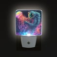thumbnail image 1 of Yayeee LED Night Light for The Home Plug in With Light Sensors 2 Pack, Space Astronaut, 1 of 6