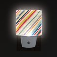 thumbnail image 1 of Yayeee LED Plug in Night Light for The Home with Auto Dusk to Dawn Light Sensors, 2 Pack, Striped Pattern, 1 of 6