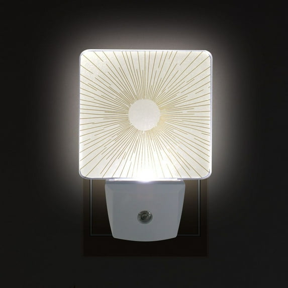 Yayeee LED Plug in Night Light for The Home with Auto Dusk to Dawn Light Sensors, 2 Pack, Sunshine