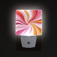 thumbnail image 1 of Yayeee LED Plug in Night Light for The Home with Auto Dusk to Dawn Light Sensors, 2 Pack, Swirling Lines, 1 of 6