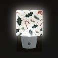 thumbnail image 1 of Yayeee LED Night Light for The Home Plug in With Light Sensors 2 Pack, White Christmas Holly, 1 of 6