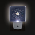 thumbnail image 1 of Yayeee LED Plug in Night Light for The Home with Auto Dusk to Dawn Light Sensors, 2 Pack, White Planet, 1 of 6