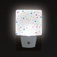 thumbnail image 1 of Yayeee LED Plug in Night Light for The Home with Auto Dusk to Dawn Light Sensors, 2 Pack, White Retro Pattern, 1 of 6