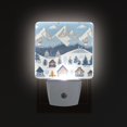 thumbnail image 1 of Yayeee LED Night Light for The Home Plug in With Light Sensors 2 Pack, Winter Village Serenity, 1 of 6