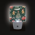 thumbnail image 1 of Yayeee LED Night Light for The Home Plug in With Light Sensors 2 Pack, Yellow Christmas Gingerbread, 1 of 6