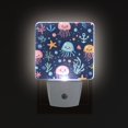 thumbnail image 1 of Yayeee LED Plug in Night Light for The Home with Auto Dusk to Dawn Light Sensors, 2 Pack, Yellow Jellyfish, 1 of 6