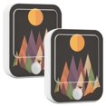 thumbnail image 1 of Yayeee LED Night Lights with Motion Detectors Auto Dusk to Dawn Light Sensors, 2 Pack, Abstract Mountain, 1 of 7