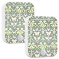 thumbnail image 1 of Yayeee 2-Pack Plug in LED Night Lights with Light Sensors Motion Detectors, Beige Floral, 1 of 7