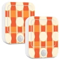 thumbnail image 1 of Yayeee 2-Pack Plug in LED Night Lights with Light Sensors Motion Detectors, Beige Geometric Circles, 1 of 7
