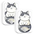 thumbnail image 1 of Yayeee LED Night Lights with Motion Detectors Auto Dusk to Dawn Light Sensors, 2 Pack, Black Cute Cat, 1 of 7