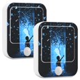 thumbnail image 1 of Yayeee LED Night Lights with Motion Detectors Auto Dusk to Dawn Light Sensors, 2 Pack, Blue Butterfly, 1 of 7