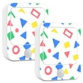 thumbnail image 1 of Yayeee 2-Pack Plug in LED Night Lights with Light Sensors Motion Detectors, Blue Retro Triangles, 1 of 7