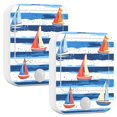 thumbnail image 1 of Yayeee 2-Pack Plug in LED Night Lights with Light Sensors Motion Detectors, Blue Sailboats, 1 of 7