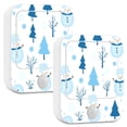 thumbnail image 1 of Yayeee LED Night Lights with Motion Detectors Auto Dusk to Dawn Light Sensors, 2 Pack, Blue Simple Cartoon Snowmen, 1 of 7