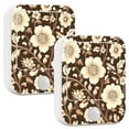 thumbnail image 1 of Yayeee 2-Pack Plug in LED Night Lights with Light Sensors Motion Detectors, Brown Floral, 1 of 7