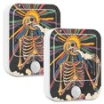 thumbnail image 1 of Yayeee 2-Pack Plug in LED Night Lights with Light Sensors Motion Detectors, Colorful Skeleton Sun, 1 of 7