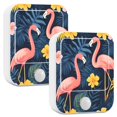 thumbnail image 1 of Yayeee 2-Pack Plug in LED Night Lights with Light Sensors Motion Detectors, Floral Flamingo, 1 of 7
