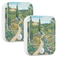 thumbnail image 1 of Yayeee LED Night Lights with Motion Detectors Auto Dusk to Dawn Light Sensors, 2 Pack, Garden Scene, 1 of 7