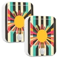 thumbnail image 1 of Yayeee 2-Pack Plug in LED Night Lights with Light Sensors Motion Detectors, Geometric Sun, 1 of 7