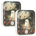 thumbnail image 1 of Yayeee LED Night Lights with Motion Detectors Auto Dusk to Dawn Light Sensors, 2 Pack, Ghost in Strawberry Fields, 1 of 7