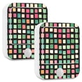 thumbnail image 1 of Yayeee 2-Pack Plug in LED Night Lights with Light Sensors Motion Detectors, Green Block Pattern, 1 of 7