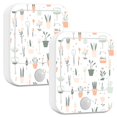 thumbnail image 1 of Yayeee 2-Pack Plug in LED Night Lights with Light Sensors Motion Detectors, Green Garden Pattern, 1 of 7