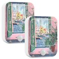 thumbnail image 1 of Yayeee 2-Pack Plug in LED Night Lights with Light Sensors Motion Detectors, Green Window Sea, 1 of 7