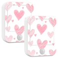 thumbnail image 1 of Yayeee LED Night Lights with Motion Detectors Auto Dusk to Dawn Light Sensors, 2 Pack, Hand Drawn Hearts, 1 of 7