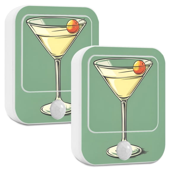 Yayeee LED Night Lights with Motion Detectors Auto Dusk to Dawn Light Sensors, 2 Pack, Lemon Glass