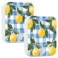 thumbnail image 1 of Yayeee 2-Pack Plug in LED Night Lights with Light Sensors Motion Detectors, Light Blue Plaid, 1 of 7