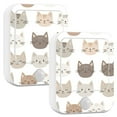 thumbnail image 1 of Yayeee 2-Pack Plug in LED Night Lights with Light Sensors Motion Detectors, Light Gray Cat Pattern, 1 of 7