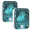thumbnail image 1 of Yayeee LED Night Lights with Motion Detectors Auto Dusk to Dawn Light Sensors, 2 Pack, Magical Forest, 1 of 7